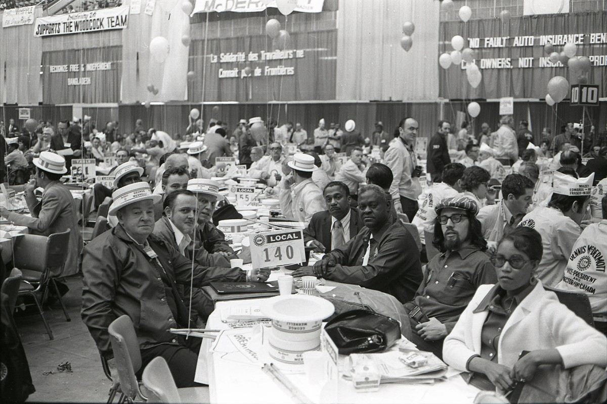 UAW Constitutional Convention, Atlantic City; 1972. Local 140 delegates, Steve Smith.