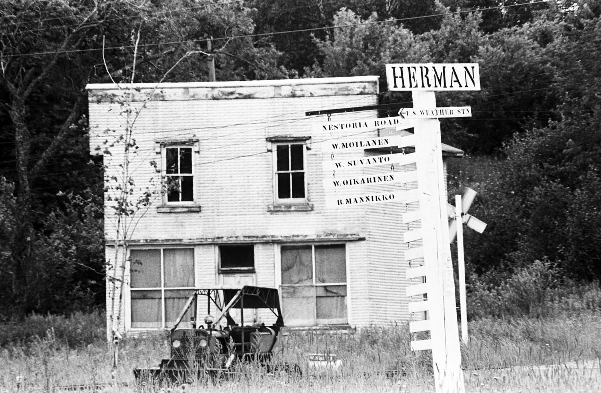 Herman in the UP was founded by Herman Keranen in 1903 and was a Finnish settlement for lumbering and mining. It has seen better times.Guide to Michigan, Marquette area; 1976.