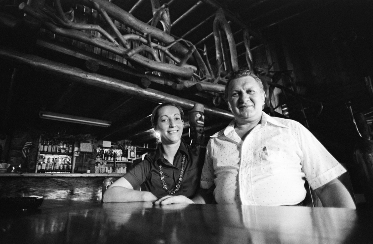 Halina and Alex Smolak are proud owners of the historic Legs Inn, Cross Village; 1976.Guide to Michigan,