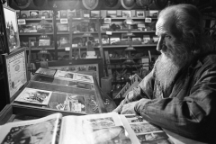 Frank Matthews runs the Iron Museum, Negaunee; 1976.Guide to Michigan;