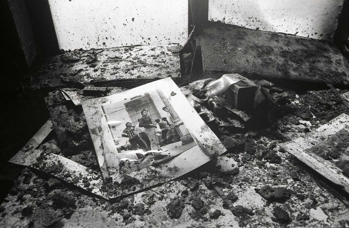 Aftermath of arson fire and homicide of Graiela Flores at ACCESS; 1987.