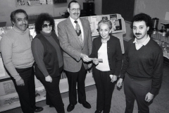 ACCESS board Don Unis, Helen Atwell, Rev. Bill Gepford, Aliya Hassan, Ismael Ahmed; 1982.