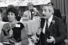 ACCESS annual telethon, 1986. Linda Hallick and Don Unis.