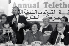 ACCESS annual telethon; 1990. Ali Dagher, Joyce Olkowski, Van Mericas, Fred Hoffman, Helen Atwell, Sadie Bondi.