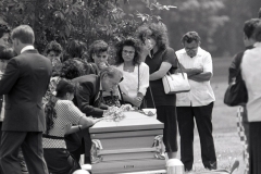 Funeral of Graciela Flores, murdered during a break-in at ACCESS; 1987.
