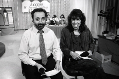 ACCESS annual telethon; 1991. Ismael Ahmed, Linda Hallick.