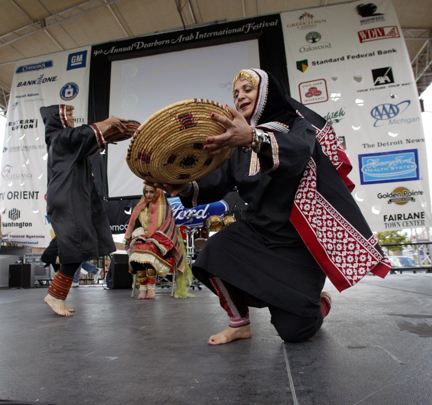ArabIFest86:            The Yemeni Jewish Dancing Group performs the traditional dance for a bride before her wedding day.