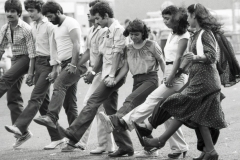 Families gather at the annual Southend Street Festival, 1981.