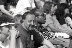 Outdoor concert; 1996. Ismael Ahmed and Kim Heron; 1996.