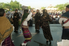 Yemeni dancers at the Arab American Festival; 1998.