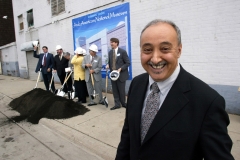 ACCESS director Ismael Ahmed at the groundbreaking ceremony for the Arab American National Museum.
