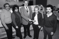 ACCESS board Don Unis, Helen Atwell, Rev. Bill Gepford, Aliya Hassan, Ismael Ahmed, 1982.