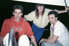 Bareboat charter out of Tortola through the British Virgin Islands; 1988. Ismael and Peggy Ahmed, Bill Schwab.