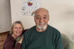 Margaret and Ismael at home; 2025.