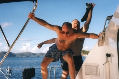 Catamaran charter, British Virgin Islands out of Tortola; 2001. Ismael Ahmed, Roger White.